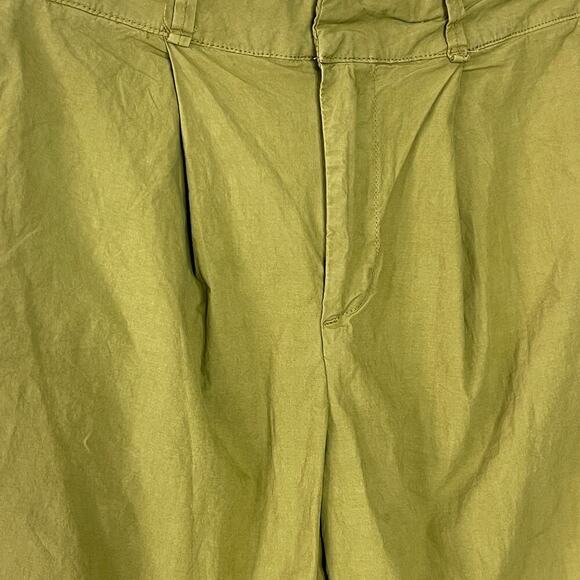 Free People Green High Waisted Luca Barrel Pants Size 8 - Picture 7 of 10